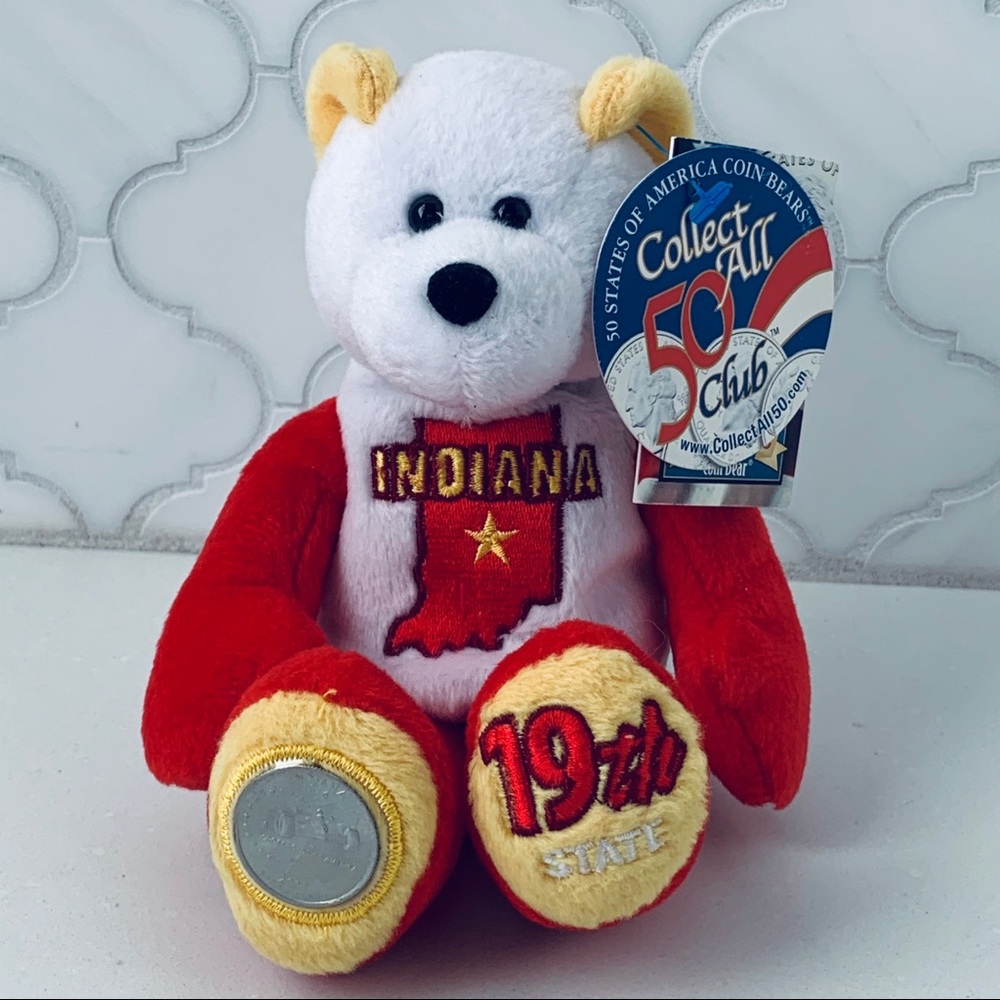 Limited Treasures Indiana State Quarter Bear #19